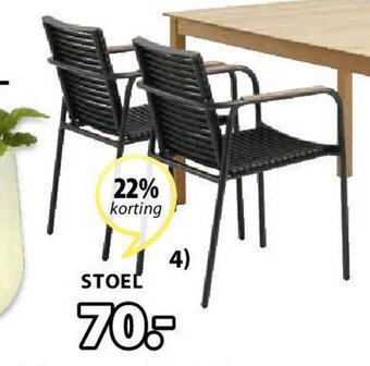 Jysk Nabe Stapelstoel aanbieding