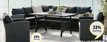 Jysk Ullehuse Tafel + Loungebank aanbieding