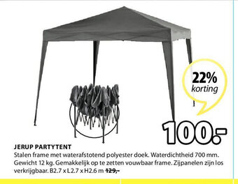 Jysk Jerup Partytent aanbieding