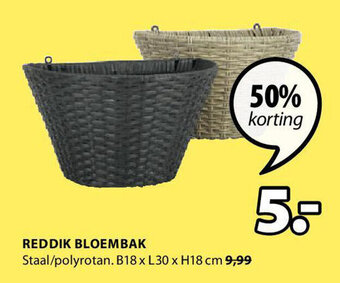 Jysk Reddik Bloembak aanbieding