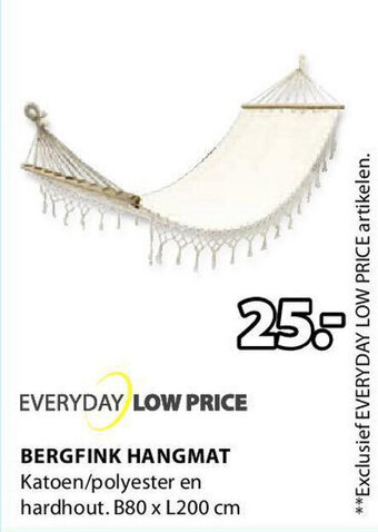 Jysk Bergfink Hangmat aanbieding