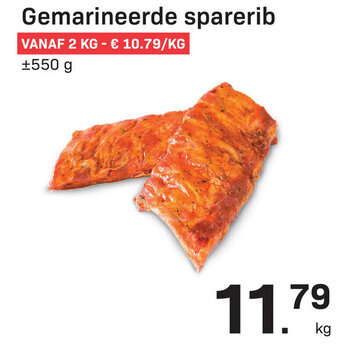 Buurtslagers Gemarineerde Sparerib aanbieding