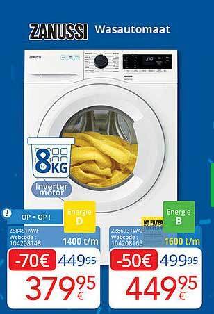 Eldi Zanussi Wasautomaat aanbieding