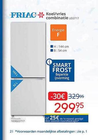 Friac Koel-vries Combinatie