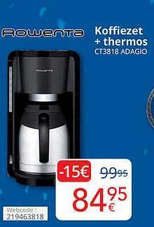 Eldi Rowenta Koffiezet, Thermos aanbieding