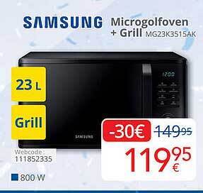 Eldi Samsung Microgolfoven Grill aanbieding