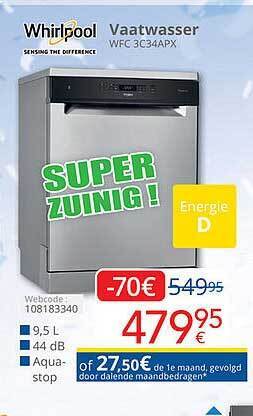 Eldi Whirlpool Vaatwasser aanbieding