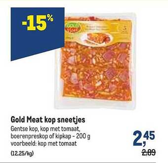 Makro Gold Meat Kop Sneetjes aanbieding
