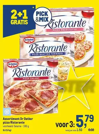 Assortiment Dr Oetker Pizza Ristorante