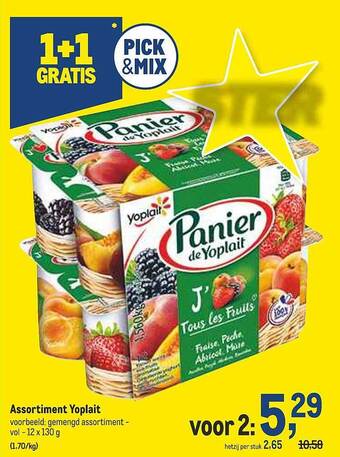 Makro Assortiment Yoplait aanbieding