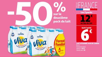 Lait Vitaminé Viva De Candia