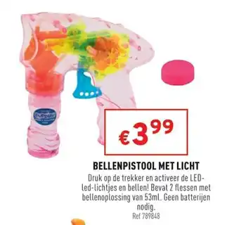 Trafic Bellenpistool Met Licht aanbieding