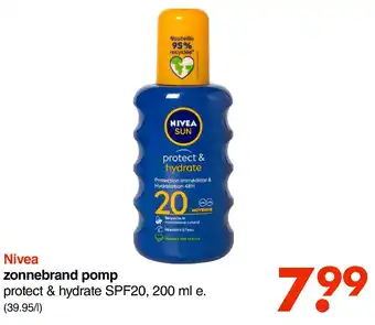 Wibra Nivea zonnebrand pomp aanbieding