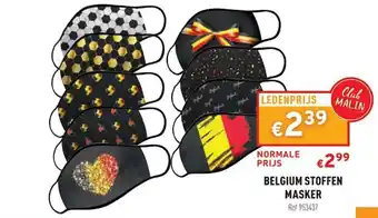 Belgium Stoffen Masker