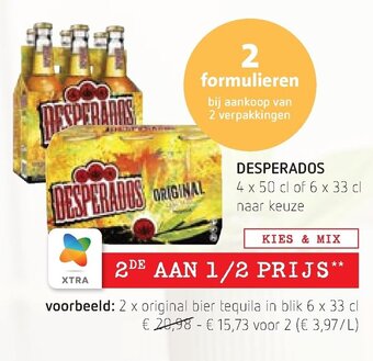 Spar Colruyt Desperados aanbieding