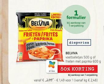 Spar Belviva Frieten aanbieding