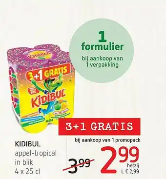 Spar Kidibul Appel-tropical aanbieding