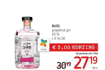 Spar Buss Grapefruit Gin aanbieding