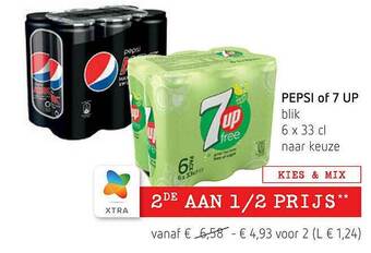 Spar Pepsi Of 7 Up aanbieding