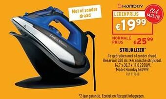 Trafic Strijkijzer homday 550999 aanbieding