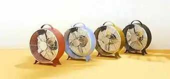HEMA Tafelventilator Retro Ø25.8cm Blauw