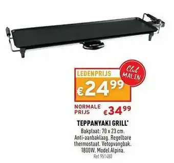 Trafic Teppanyaki grill aanbieding