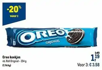 Makro Oreo koekjes roll original aanbieding