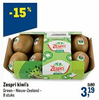 Makro Zespri kiwi`s aanbieding