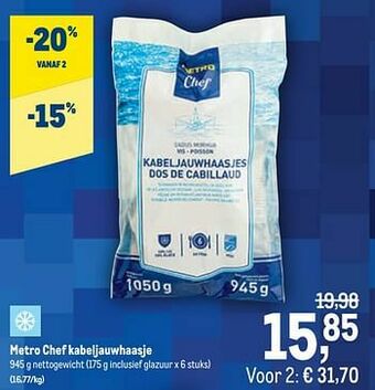 Metro chef kabeljauwhaasje