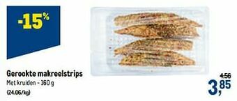 Makro Gerookte makreelstrips aanbieding