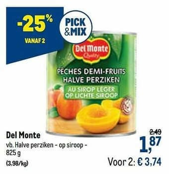 Del monte halve perziken - op siroop
