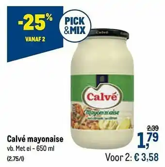 Calvé mayonaise met ei