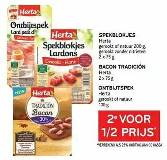 Alvo Spekblokjes herta + bacon tradici aanbieding