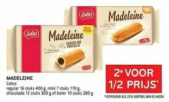 Alvo Madeleine lotus 2e voor 1-2 prijs aanbieding