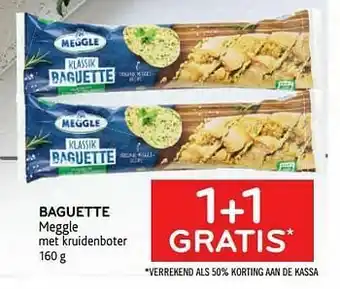 Baguette meggle 1+1 gratis
