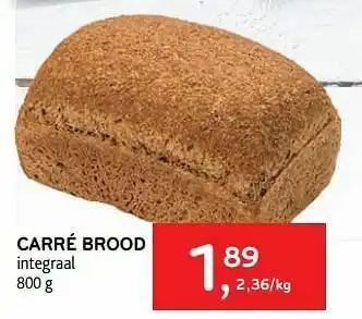 Alvo Carré brood aanbieding