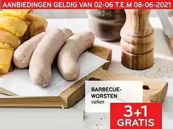 Alvo Barbecueworsten 3+1 gratis aanbieding