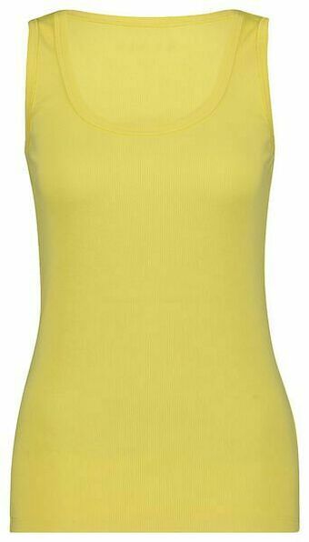 HEMA HEMA Dames Tanktop Rib Geel (geel) aanbieding