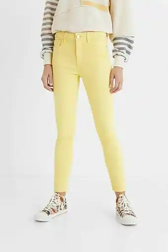 Desigual Skinny enkeljeans - YELLOW - 44 aanbieding