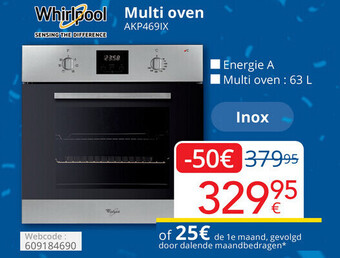 Eldi Whirlpool Multi Oven AKP469IX aanbieding