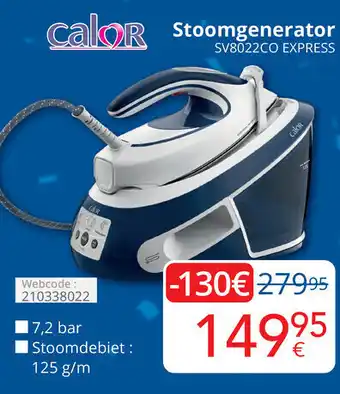 Eldi Calor Stroomgenerator SV8022CO Express aanbieding