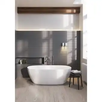 Sawiday Saniclass Nicky vrijstaand acryl bad 170x80 inclusief sifon wit TWEEDEKANS aanbieding