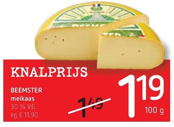 Spar Colruyt Beemster meikaas aanbieding