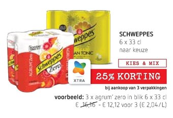 Spar Colruyt Schweppes aanbieding