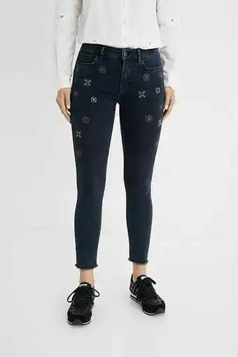 Skinny fit enkeljeans - BLUE - 30