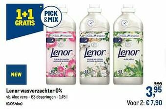 Lenor wasverzachter 0% aloe vera -