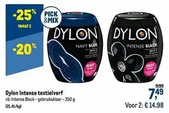 Dylon intense textielverf intense black