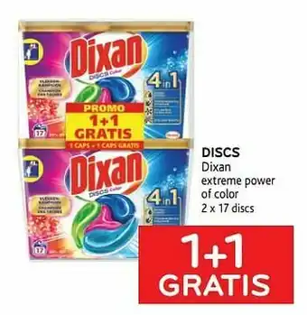 Discs dixan 1+1 gratis
