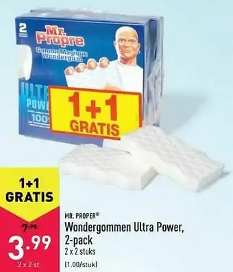 ALDI Wondergommen ultra power aanbieding