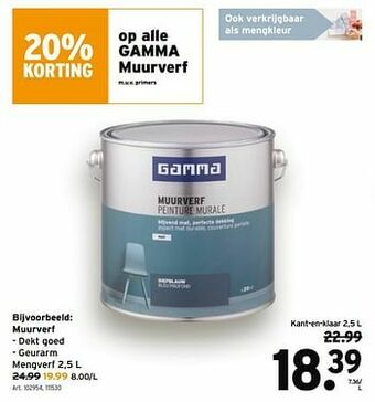 GAMMA Gamma muurverf aanbieding